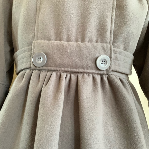 Pea Coat Wool Blend Double Breasted Long CI SONO L - Picture 14 of 16